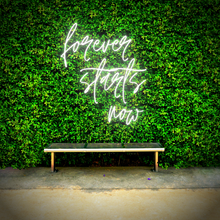 Load image into Gallery viewer, "Forever Starts Now" Neon Sign