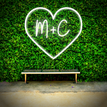 Load image into Gallery viewer, Initials in Heart Design Neon Sign