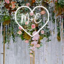 Load image into Gallery viewer, Initials in Heart Design Neon Sign