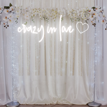 Load image into Gallery viewer, "crazy in love" Heart Design Neon Sign
