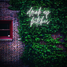 Load image into Gallery viewer, "Drink Up Bitches" Neon Sign