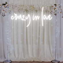 Load image into Gallery viewer, "crazy in love" Lowercase Design Neon Sign