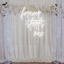 Load image into Gallery viewer, "Forever Starts Now" Neon Sign