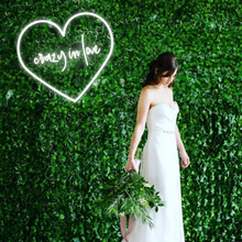 Load image into Gallery viewer, "crazy in love" Center Heart Design Neon Sign
