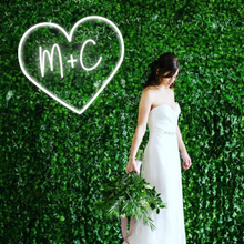 Load image into Gallery viewer, Initials in Heart Design Neon Sign
