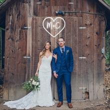 Load image into Gallery viewer, Initials in Heart Design Neon Sign