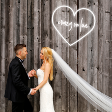 Load image into Gallery viewer, "crazy in love" Center Heart Design Neon Sign