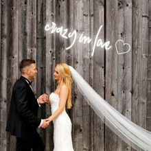 Load image into Gallery viewer, "crazy in love" Heart Design Neon Sign