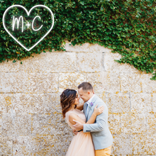 Load image into Gallery viewer, Initials in Heart Design Neon Sign