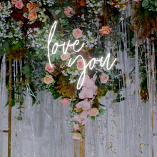 Load image into Gallery viewer, "Love You" Neon Sign