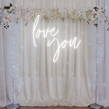 Load image into Gallery viewer, "Love You" Neon Sign