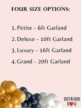 Load image into Gallery viewer, Black &amp; Gold DIY Balloon Garland Kit
