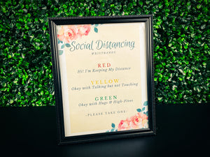 Blush Floral Design - Social Distancing COVID Wristband Kit - For Larger Gatherings