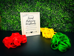 Heart Design - Social Distancing COVID Wristband Kit - For Larger Gatherings